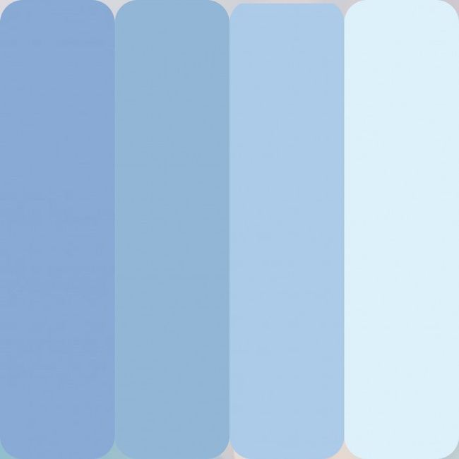 Paleta de cor azul serenity