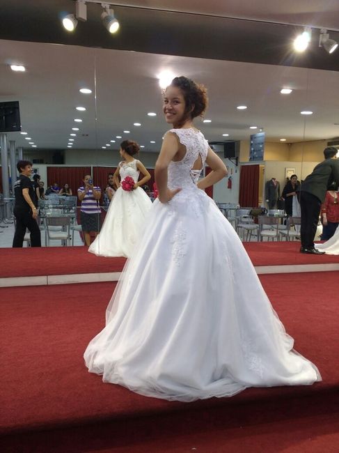 Provando o vestido