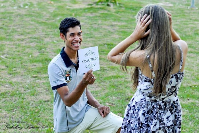 ensaio de noivado bem divertido