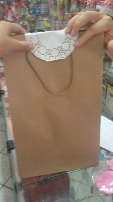 Lembrança para padrinhos e Damas