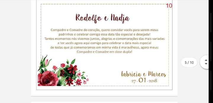 Frase para convite dos padrinhos - 11