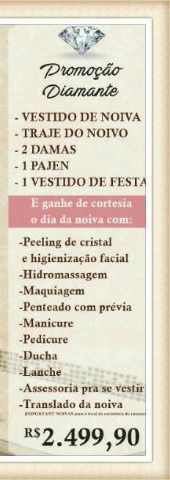 Diversos pacotes interessantes e qualidade nas roupas