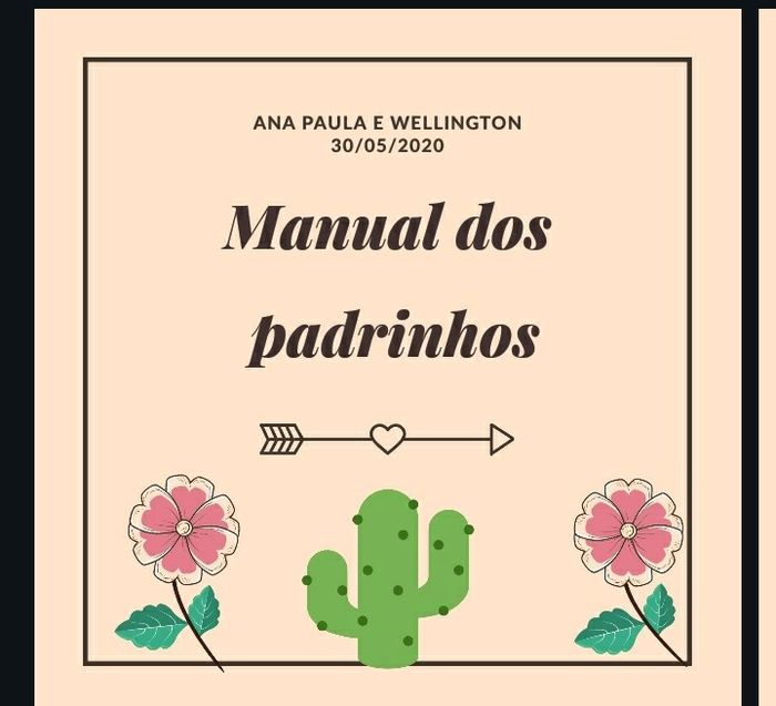 Manual  dos padrinhos  💕 vem ver - 1