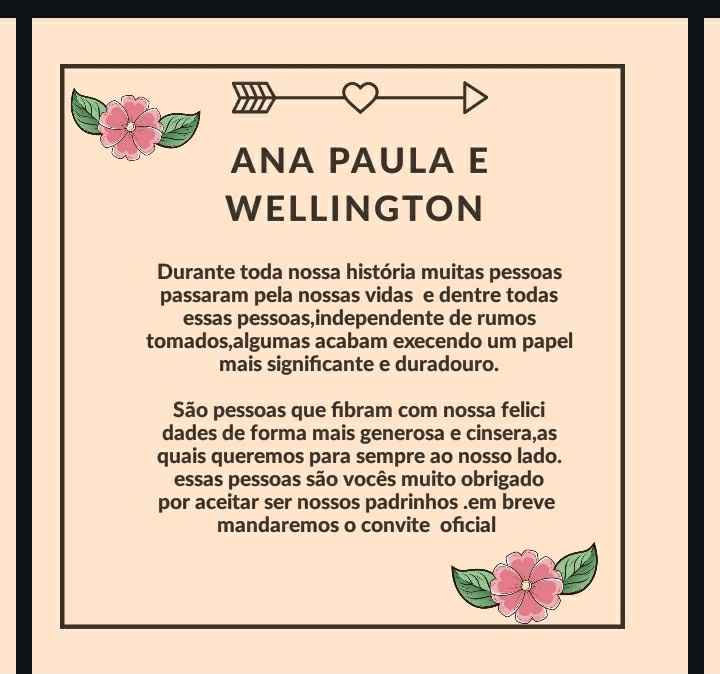 Manual  dos padrinhos  💕 vem ver - 2