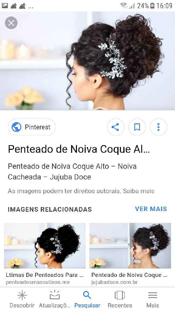 Penteados para noivas cacheadas - 2