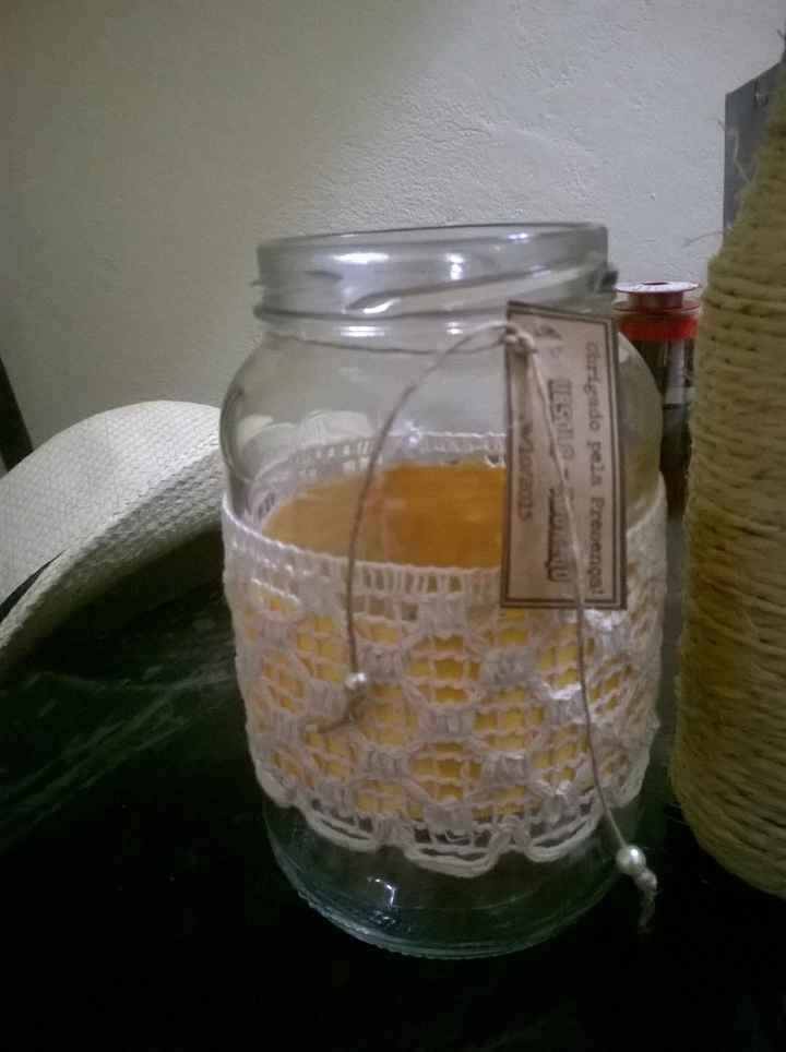 Garrafinha e pote de doce