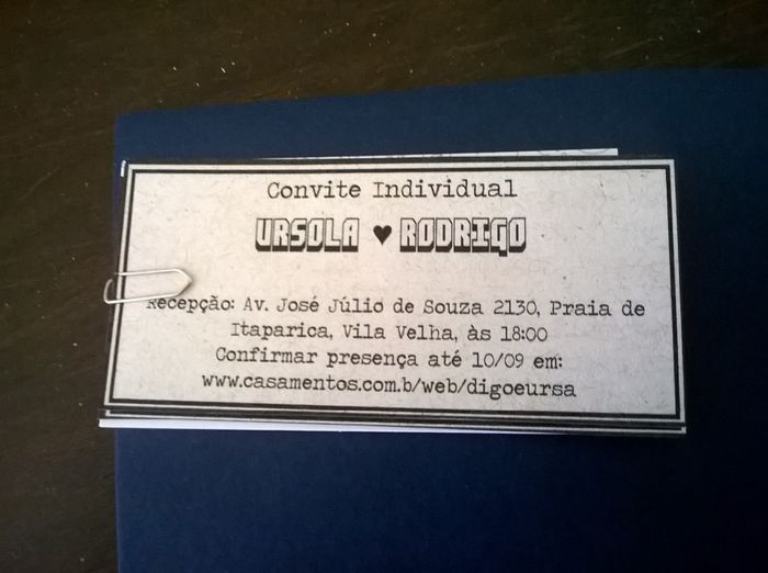 Convite Individual