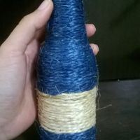 Garrafinha de sisal bicolor