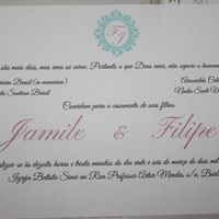 Convite impresso - teste