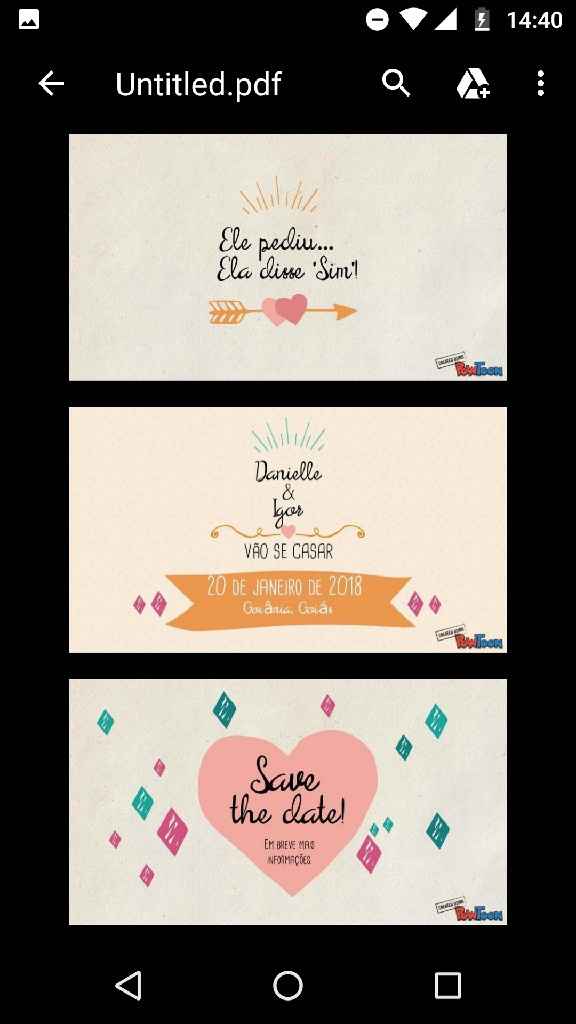 Meu save the date #vemver - 1