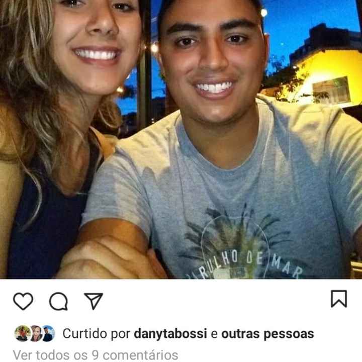 Qual a primeira foto de casal que postou nas redes sociais? - 1