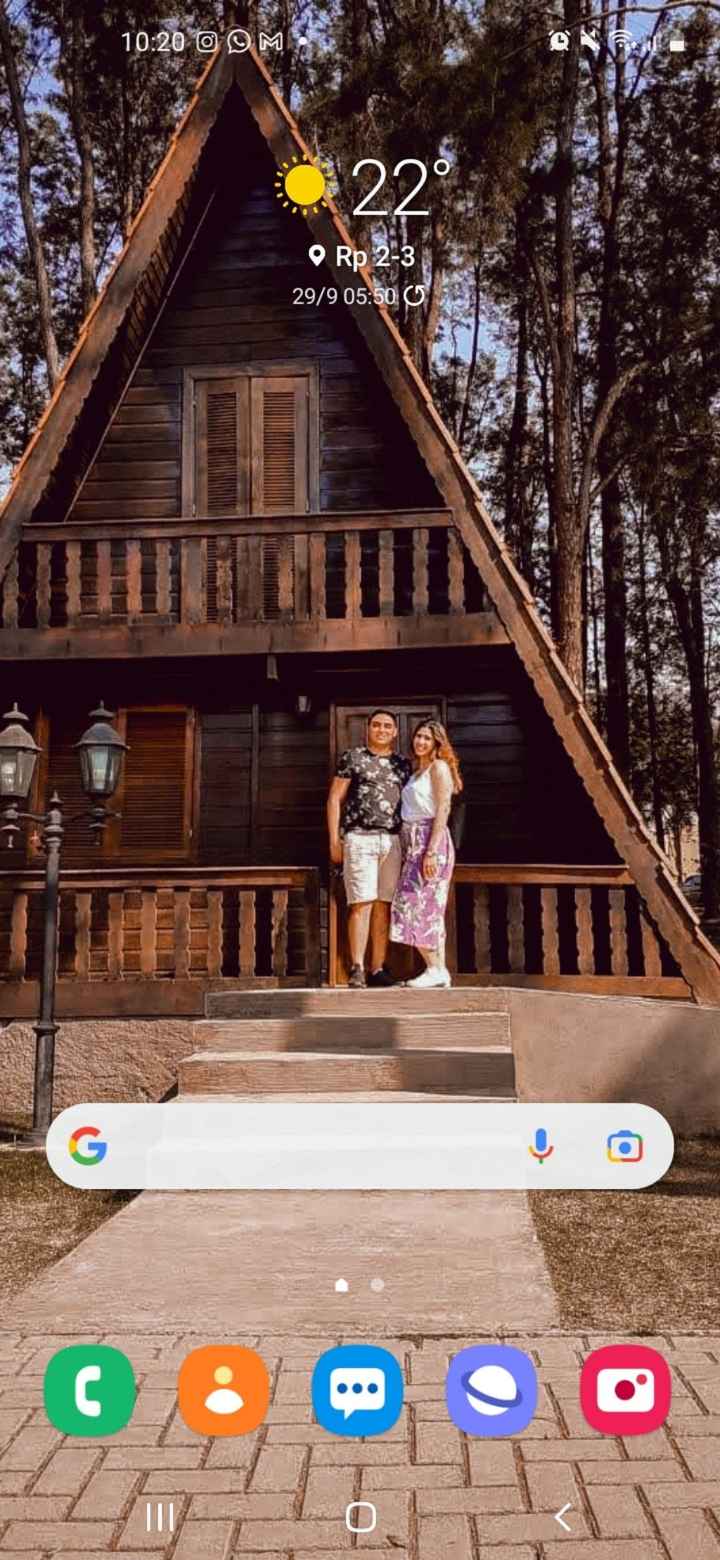 📸 Poste um print de tela do seu celular que tenha como fundo uma foto sua e do seu amor - 1