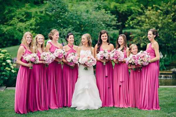 50 tons de rosa: vestidos das madrinhas #outubrorosa - 1