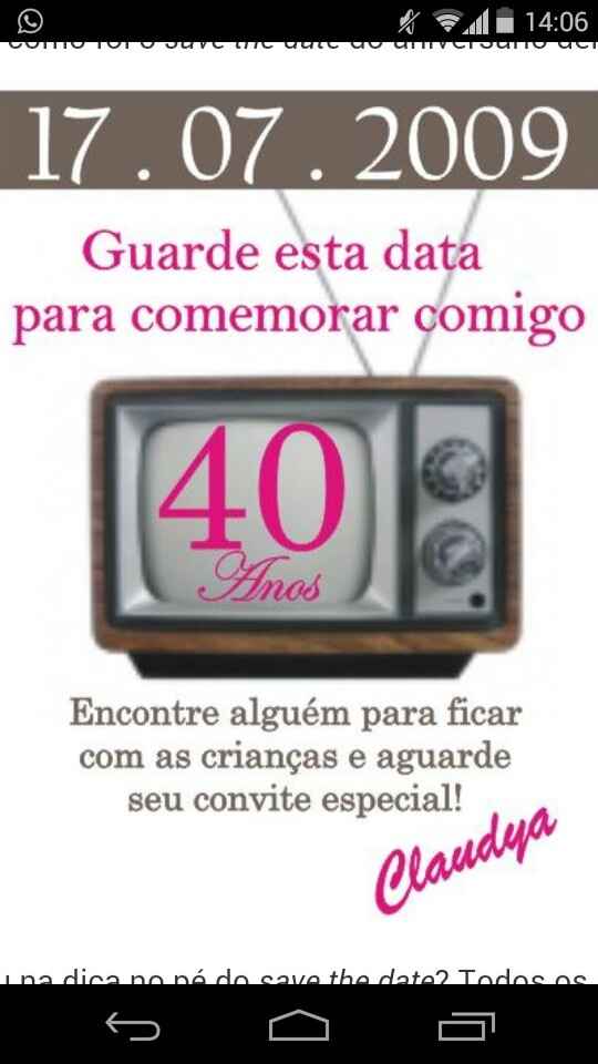 Dúvida em relação ao convite - 1