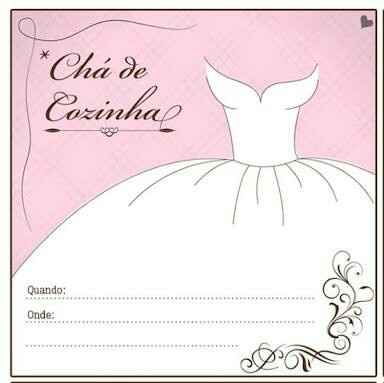 Cha de cozinha - convite help - 1
