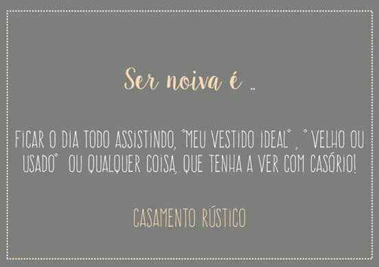 Ser noiva é... - 1