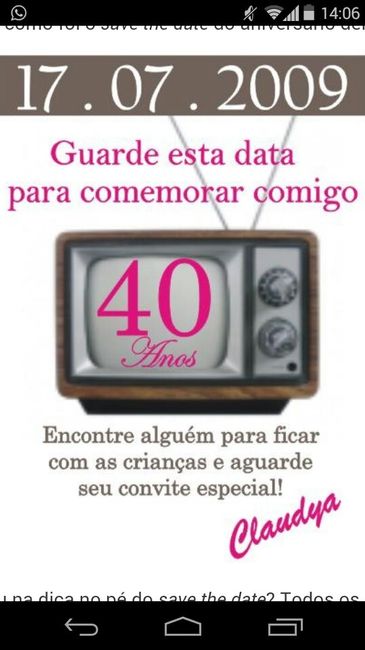 Dúvida em relação ao convite - 1