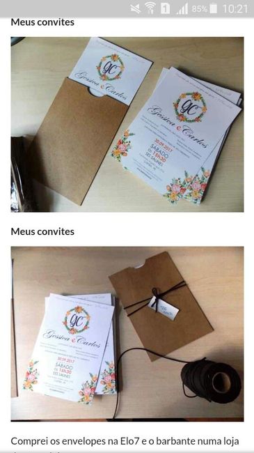 Tipos de convites - 4