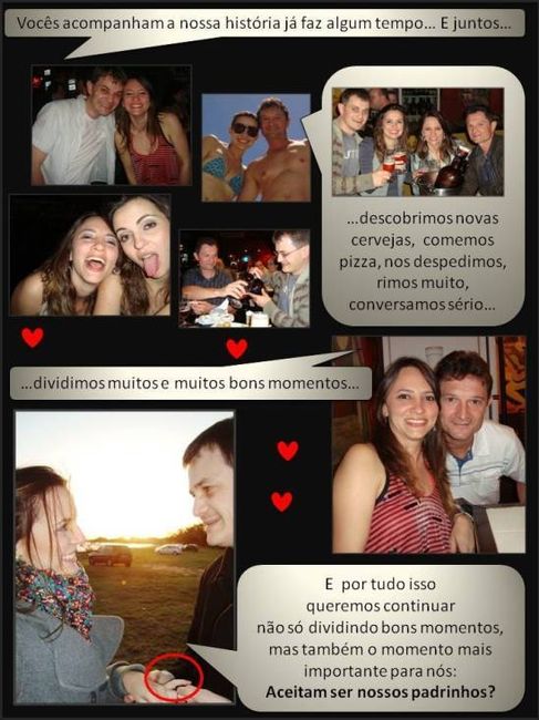 convite para Padrinhos