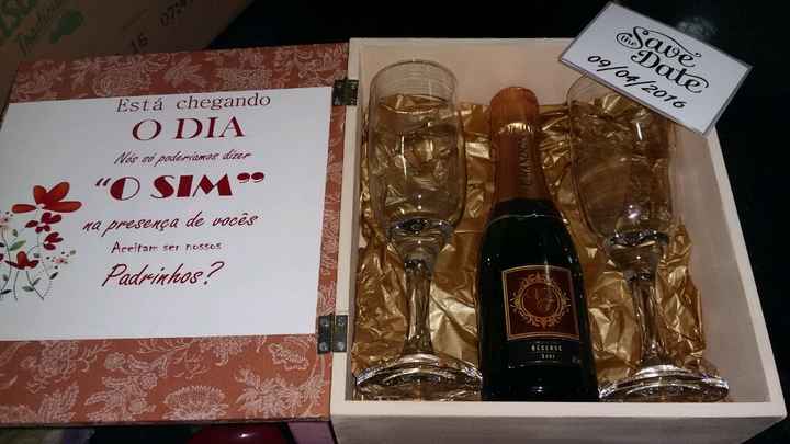 Convite padrinhos mdf - 1