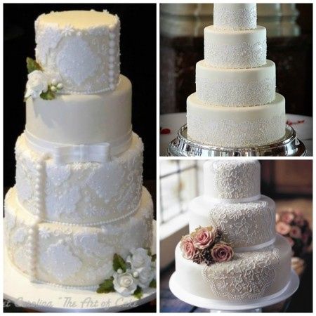 Casamento com  renda e pérolas