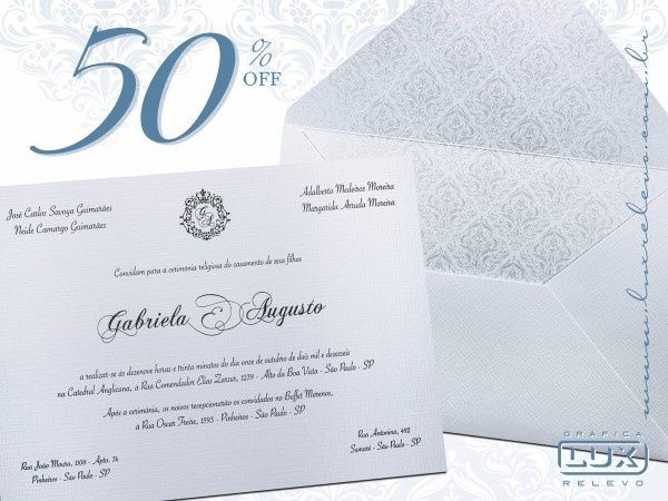 Inspiração para convite tradicional