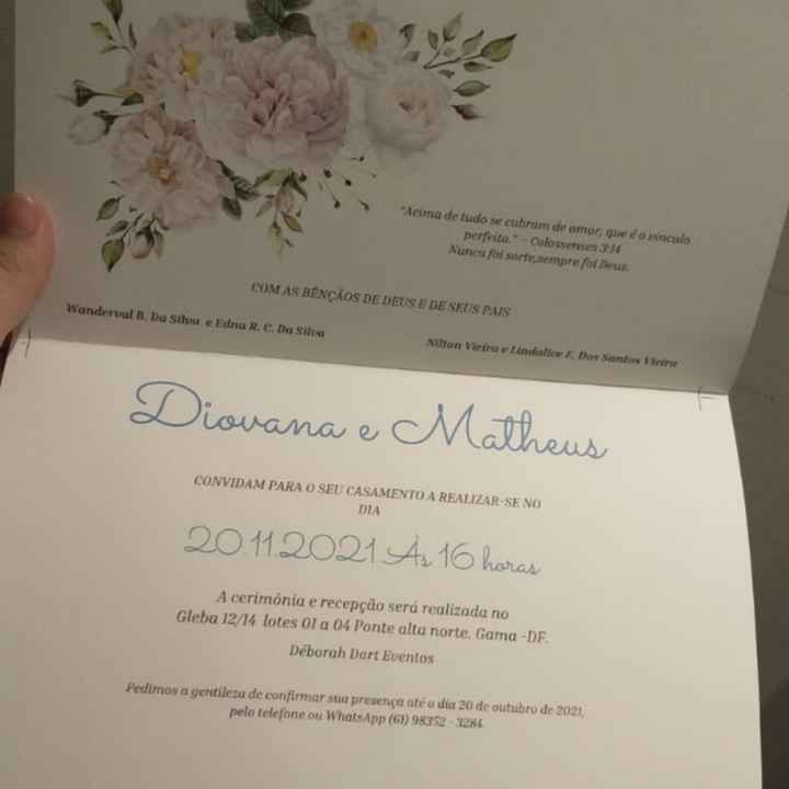 Convite de casamento 💒 - 1