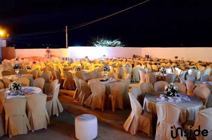 Cadeiras com capinhas