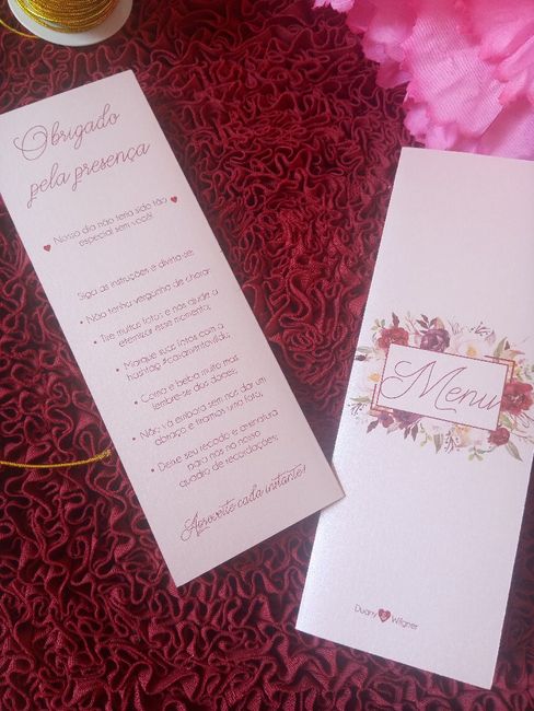 o que não pode faltar na papelaria do seu casamento ? 1