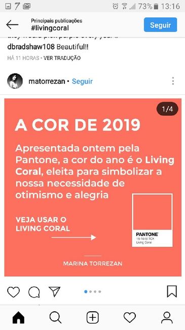 Quem viu a cor tendência para 2019? - 2