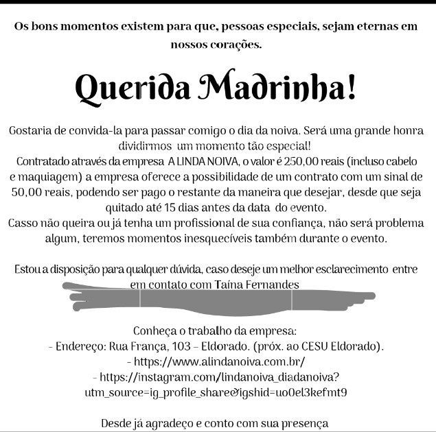 Como convidar as madrinhas para se arrumarem com vc ? 1