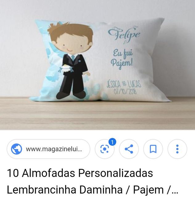 Lembrança para Pajens dicas - 2