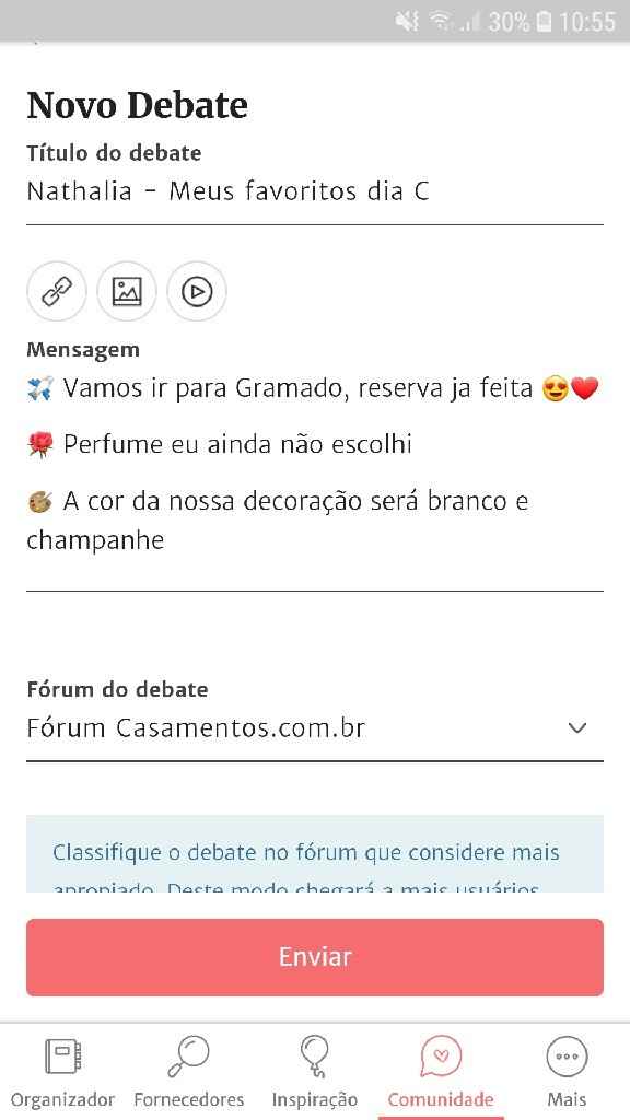 ÚLTIMO PASSO: Compartilhe seus favoritos de casamento! - 1