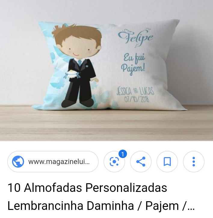Lembrança para Pajens dicas - 2