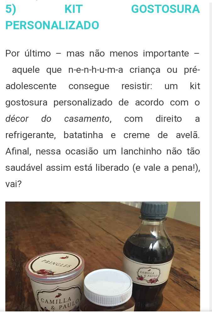 Lembrança para Pajens dicas - 4