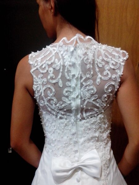 Vestido de Noiva Aliexpress costas