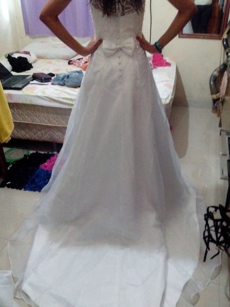 Vestido de Noiva Aliexpress calda