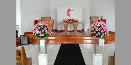 arranjo pulpito da igreja