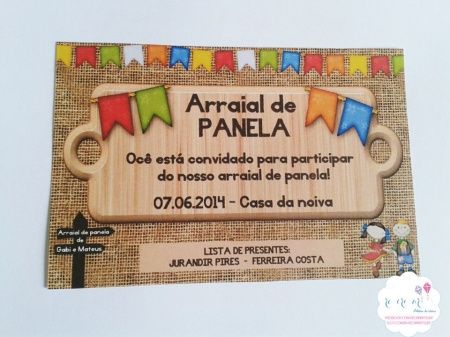 convite: arraiá de panela