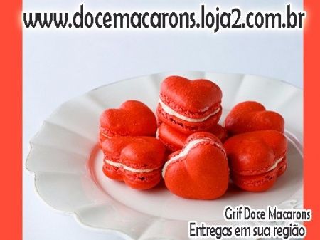 Macarons de coração