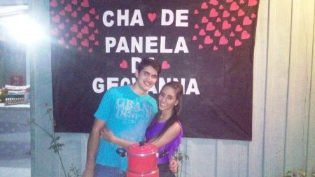 Eu e meu noivo no chá de panela