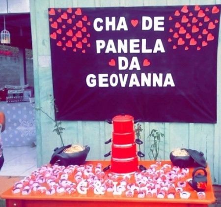 Decoração mesa do bolo