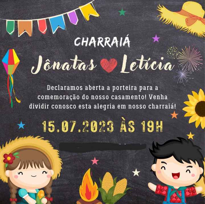 Convite Chá Arraiá / Charraiá - 1