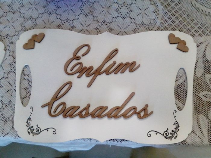 Placa Enfim Casados
