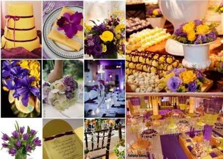 Roxo e amarelo