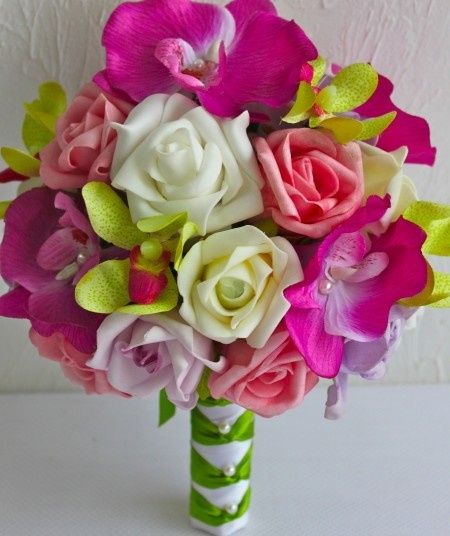 Bouquet Colorido com Orquideas