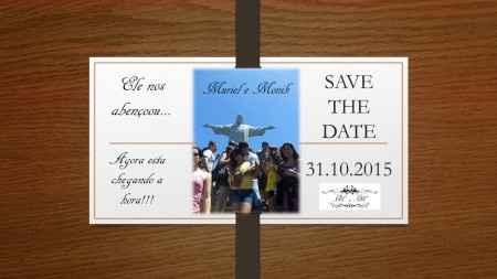 Save the Date. Muriel e Monik
