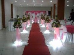 Decoração Cerimônia Rosa e Branco