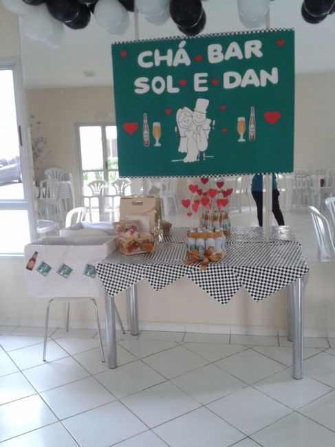 Painele e mesa do bolo
