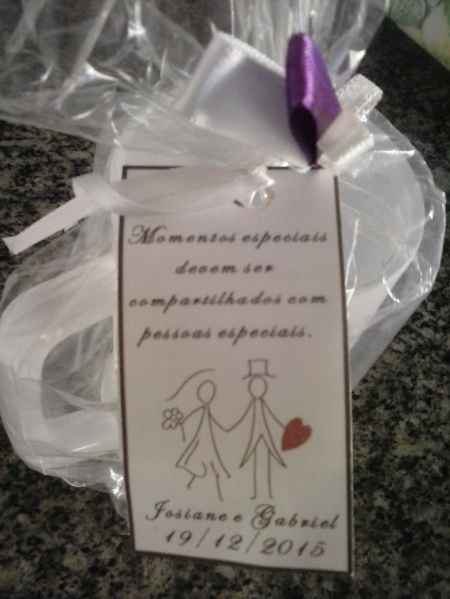Lembranças dos padrinhos